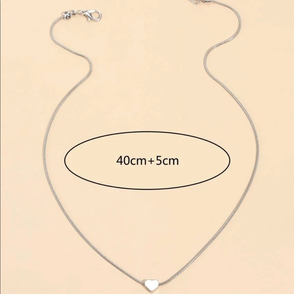 n e w | silver heart necklace ⭐️ - Picture 4 of 9